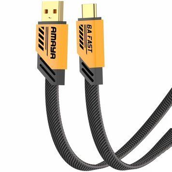 Кабель Amaya C33 USB to Type-C 6A (1.2m) 84618 фото