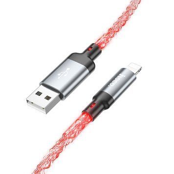 Кабель Hoco U112 Shine 2.4A USB to Lightning (1m) 71458 фото