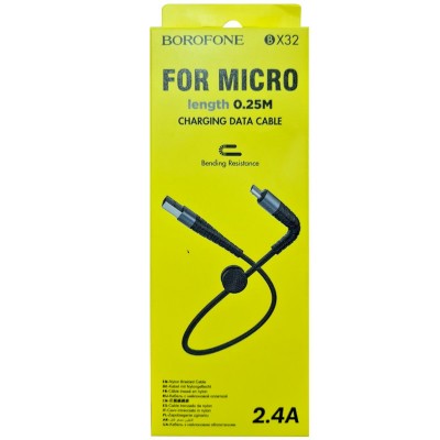 Дата кабель Borofone BX32 Munificent USB to MicroUSB (0.25m)
