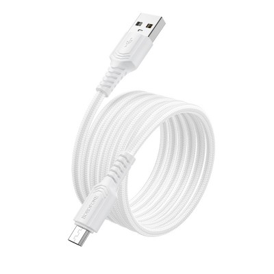Дата кабель Borofone BX116 Certain USB to MicroUSB 2.4A (1m)
