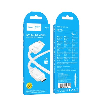 Дата кабель Hoco X113 Beneficio USB to MicroUSB (1m)