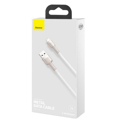 Дата кабель Baseus Cafule Series Metal USB to Lightning 2.4A (1m) (CALJK-A0)