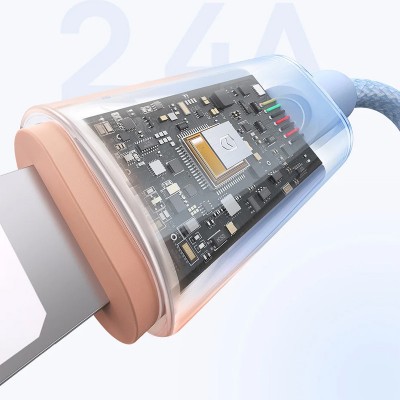 Дата кабель Baseus Discolor Series Fast Charging USB to Lightning 2.4A (1m) (P10374900)