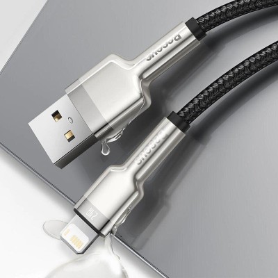 Дата кабель Baseus Cafule Series Metal USB to Lightning 2.4A (2m) (CALJK-B0)