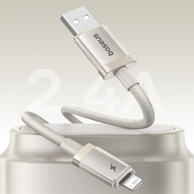 Дата кабель Baseus Titanium Alloy Fast Charging USB to Lightning 2.4A (1m) (P10378102)