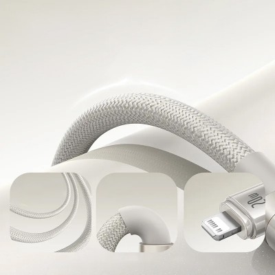 Дата кабель Baseus Titanium Alloy Fast Charging USB to Lightning 2.4A (1m) (P10378102)