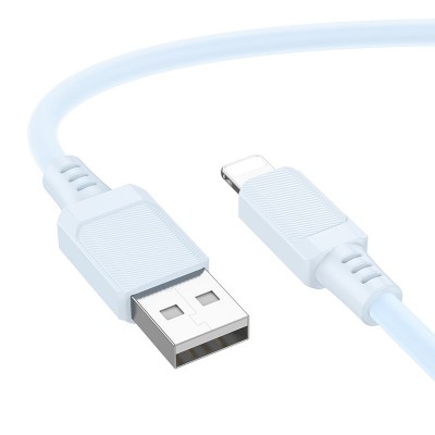 Дата кабель Borofone BX115 Lotto USB to Lightning 2.4A (1m)