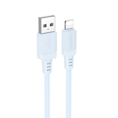 Дата кабель Borofone BX115 Lotto USB to Lightning 2.4A (1m)