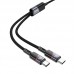 Дата кабель Hoco U139 Type-C to Type-C/Type-C 100W (1.2m)