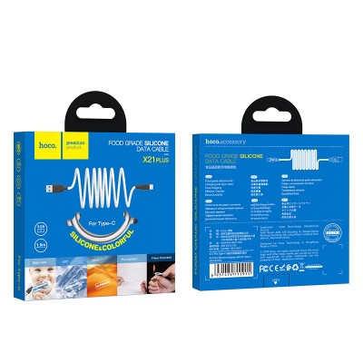Дата кабель Hoco X21 Plus Silicone Type-C Cable (1m)