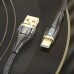 Дата кабель Hoco U121 Gold standart Transparent Discovery Edition USB to Type-C (1.2m)