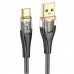 Дата кабель Hoco U121 Gold standart Transparent Discovery Edition USB to Type-C (1.2m)