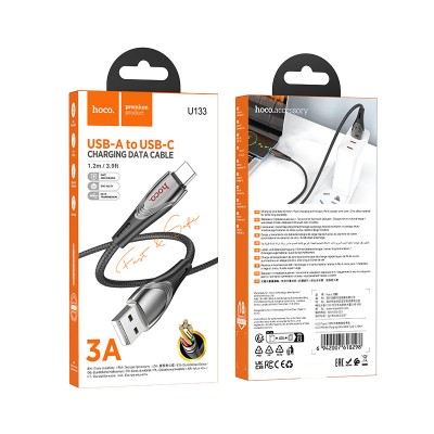 Дата кабель Hoco U133 Monte USB to Type-C (1.2m)
