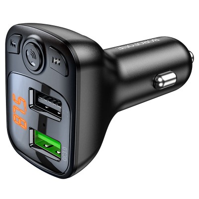АЗУ FM модулятор Borofone BC41 Eminency QC3.0 (2USB-A)