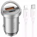 АЗУ Hoco NZ10 Handy PD45W+QC3.0 (1USB-A/1C) + кабель Type-C to Lightning