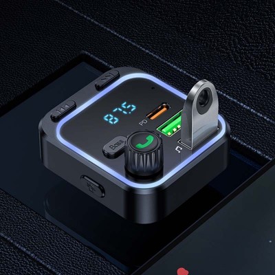 АЗУ FM модулятор Borofone BC53 Highway PD20W+QC3.0 (2USB-A/1C)