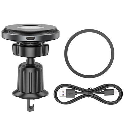 Автодержатель с БЗУ Borofone BH202 Seaside magnetic