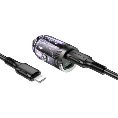 АЗУ Borofone BZ29A Talented PD36W+QC3.0 (1USB-A/1C) + кабель Type-C to Lightning