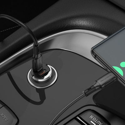 АЗУ Borofone BZ29B Outstanding PD36W (2USB-C) + кабель Type-C to Type-C