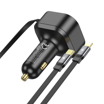 АЗУ Hoco NZ13 Clever PD30W + выдвижные кабеля Type-C and Lightning