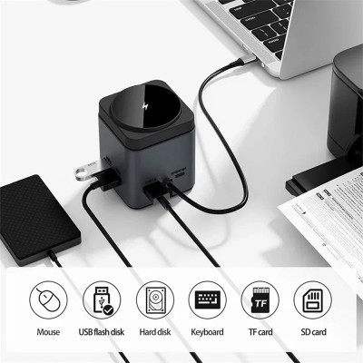 БЗУ + HUB WIWU Wi-W025 Cube 9in1 USB-C