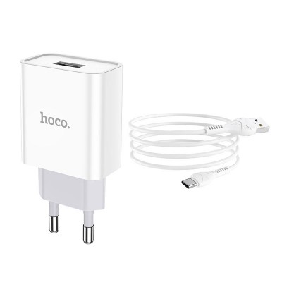СЗУ Hoco C81A Asombroso 2.1A (1USB-A) + кабель USB to Type-C