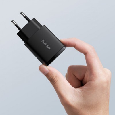 СЗУ Baseus Compact Quick Charger 20W QC+PD (1USB-A/1C) (CCXJ-B)