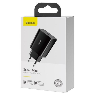 СЗУ Baseus Speed Mini Quick Charger 20W (1USB-C) (CCFS-S)
