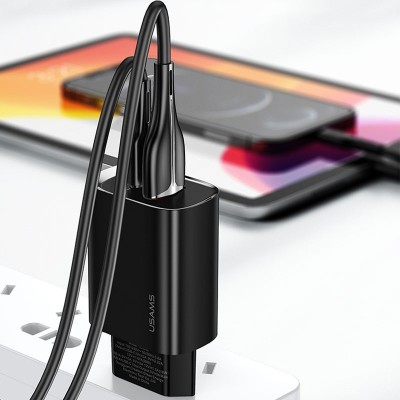 СЗУ Usams US-CC121 T35 QC3.0 + PD3.0 20W (1USB-A/1C)