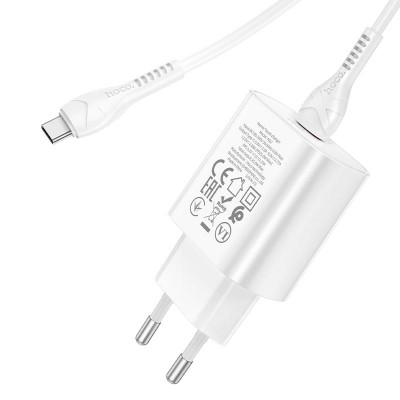 СЗУ Hoco N22 Jetta PD25W (1USB-C) + кабель Type-C to Type-C