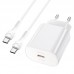 СЗУ Hoco N22 Jetta PD25W (1USB-C) + кабель Type-C to Type-C