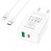 СЗУ Borofone BA67A PD20W+QC3.0 (1USB-A/1C) + кабель Type-C to Lightning