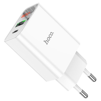 СЗУ Hoco C100A with digital display PD20W+QC3.0 (1USB-A/1C)