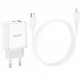 СЗУ Hoco C105A Stage PD20W+QC3.0 (1USB-A/1C) + кабель Type-C to Lightning