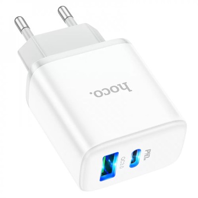 СЗУ Hoco C105A Stage PD20W+QC3.0 (1USB-A/1C)