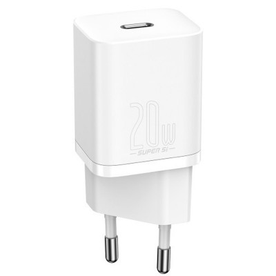 СЗУ Baseus Super Si Quick Charger 20W (1USB-C) + кабель Type-C to Lightning (TZCCSUP-B)