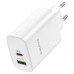 СЗУ Borofone BN10 Sunlight PD65W (1USB-A/1C)