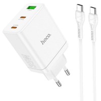СЗУ Hoco N33 Start PD35W (1USB-A/2C) + кабель Type-C to Type-C