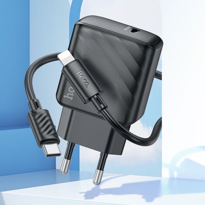 СЗУ Hoco CS22A Value PD30W (1USB-C) + кабель Type-C to Lightning