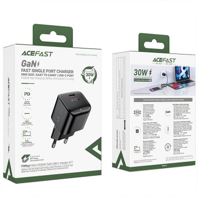 СЗУ Acefast A77 mini PD30W GaN (1USB-C)