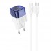 СЗУ Hoco C125A Transparent PD20W (1USB-C) + кабель Type-C to Type-C