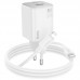 СЗУ Hoco N41 Almighty PD20W+QC3.0 (1USB-A/1C) + кабель Type-C to Lightning