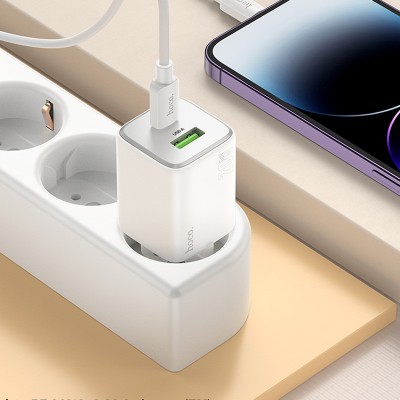 СЗУ Hoco N41 Almighty PD20W+QC3.0 (1USB-A/1C)