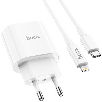 СЗУ Hoco C94A Metro PD20W (1USB-C) + кабель Type-C to Lightning