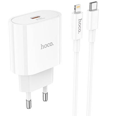 СЗУ Hoco C94A Metro PD20W (1USB-C) + кабель Type-C to Lightning