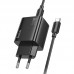 СЗУ Hoco N56 Fundador PD30W four-port (2USB-A/2C) + кабель Type-C to Type-C