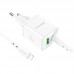 СЗУ Borofone BN7 PD20W+QC3.0 (1USB-A/1C) + кабель Type-C to Lightning