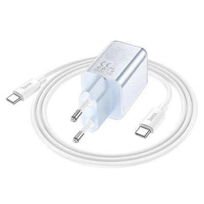 СЗУ Hoco N46 Glorious PD20W+QC3.0 (1USB-A/1C) + кабель Type-C to Type-C