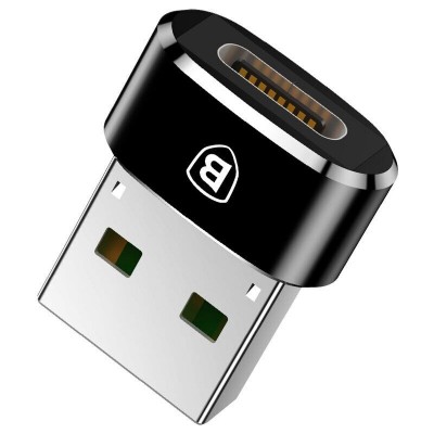 Переходник Baseus USB Male To Type-C Female Adapter Converter 3A (CAAOTG-01)