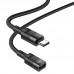 Переходник Hoco U107 Type-C male to Type-C female USB2.0 (1.2m)